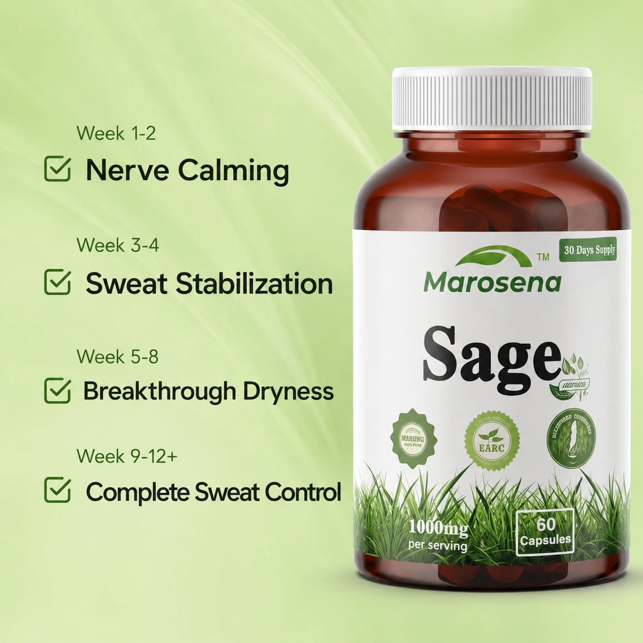 Sage Leaf Extract - Stop Excessive Sweating Naturally