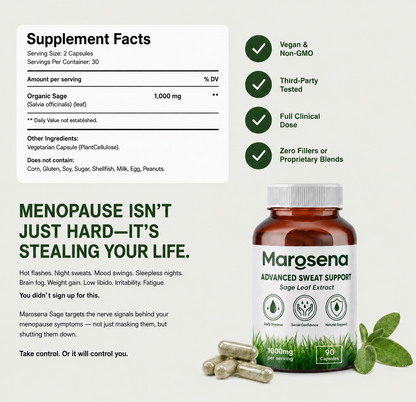 Sage Leaf Extract – Stop Menopausal Hot Flashes Naturally